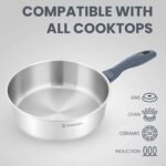 Impact Pro 24cm Stainless Steel Sauté Pan - Image 7