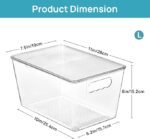 Vtopmart 6-Pack Clear Storage Bins with Lids - Image 2