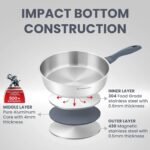 Impact Pro 24cm Stainless Steel Sauté Pan - Image 6